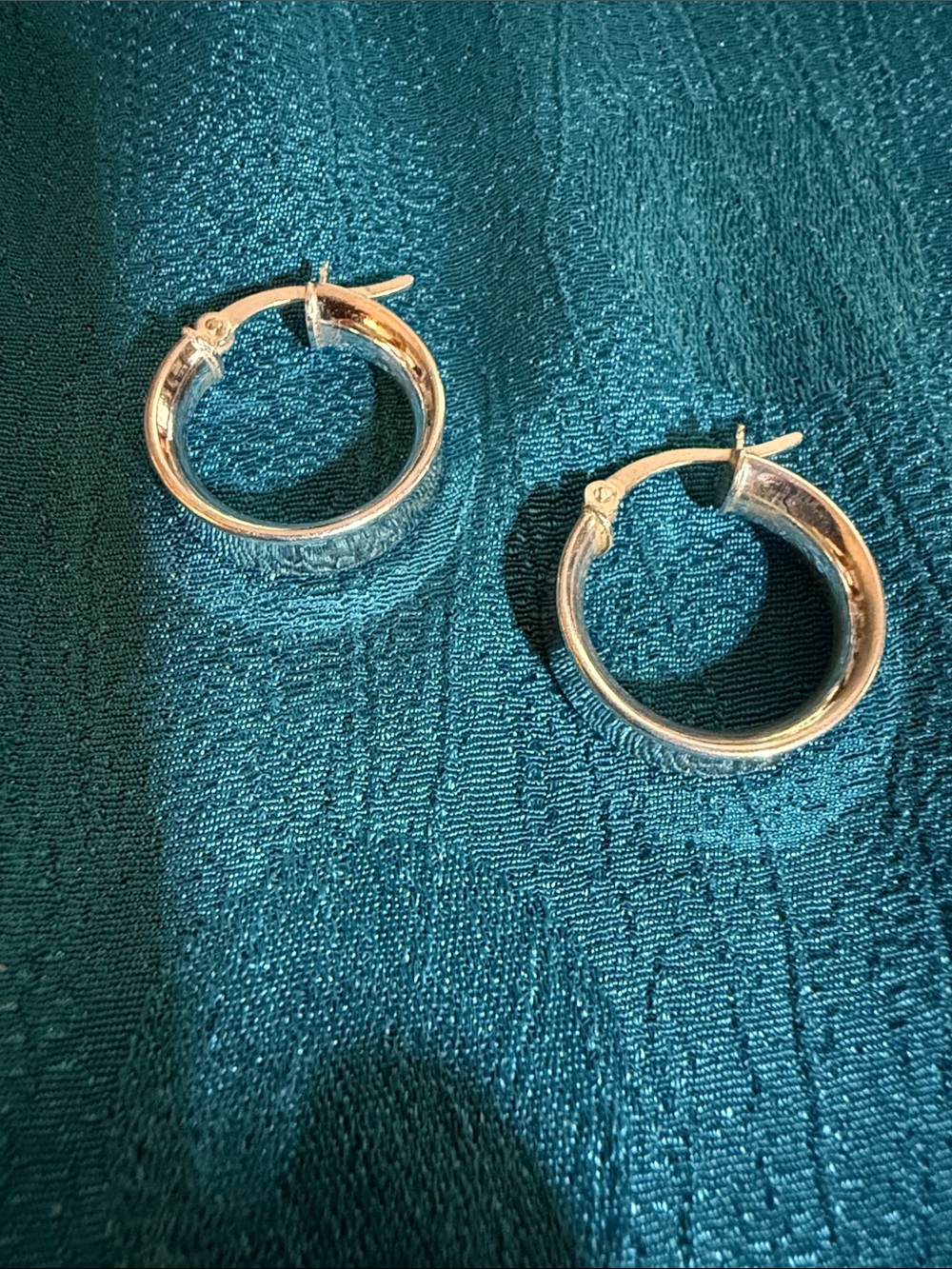 Classic wide sterling Silver Hoop Earrings - Women's Jewelry